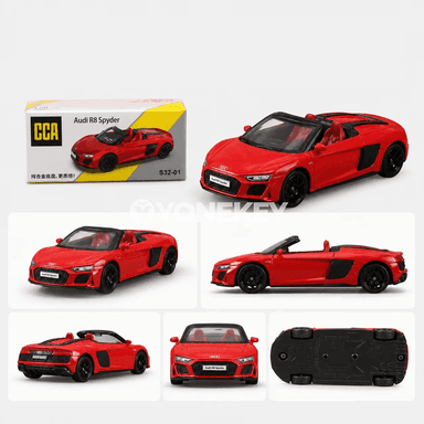 Audi R8 Spyder 1:58 metal model awtoulag, kolleksiýa üçin oýunjak