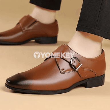Erkekler üçin klassik monk strap köwüşler, gündelik we ofis üçin