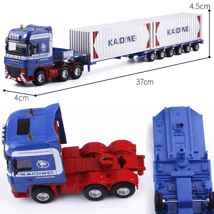 1:50 metal tow truck platform trailer modeli, çagalar üçin