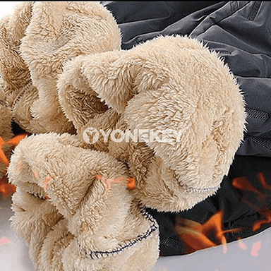 Erkekler üçin ýyly fleece sport balaklar, fermuarly jübili, giň ölçegli