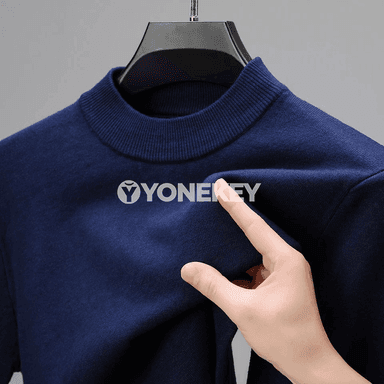 Erkekler üçin ýarym boýly switer, güýz-gyş üçin rahat görnüş