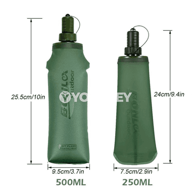 TPU sport suw gapy — bukulýan, 250/500 ml, açyk howa üçin