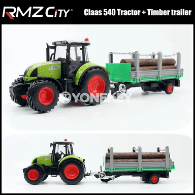 Claas traktorly ýük awtoulag modeli 1:32, metal oýnawaç