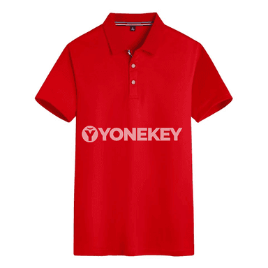 Erkekler üçin ýazky polo futbolka, gysga ýeňli, uly ölçegler