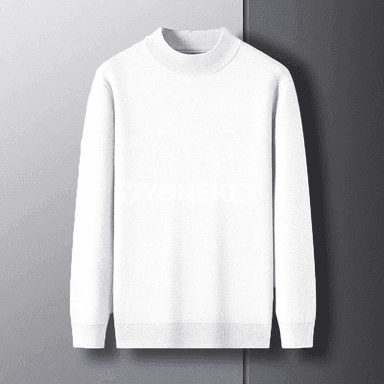 Erkekler üçin ýyly mock neck örme switer, güýz-gyş üçin
