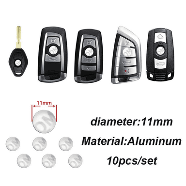 14 mm awto logo stikeri – esasy açar üçin, dürli markalar
