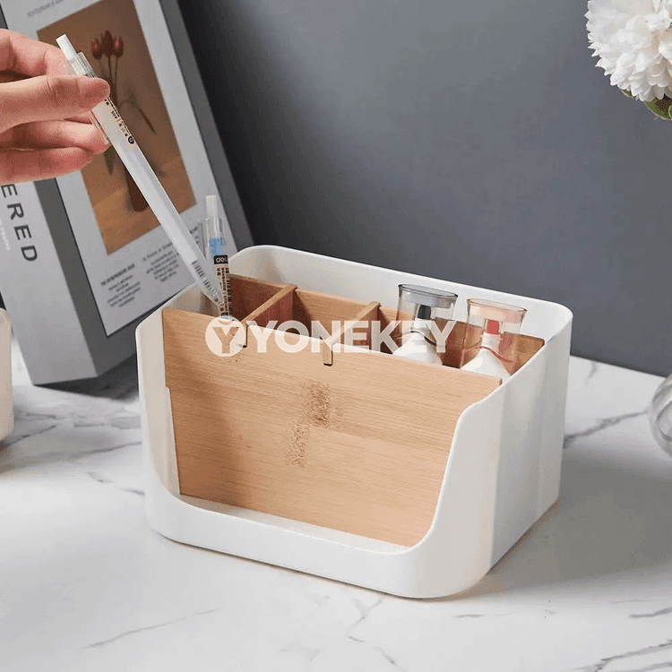 Bambuk görnüşli uly saklaýyş gutusy, köp hyzmatly öý organizeri