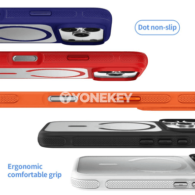 iPhone 12-17 üçin MagSafe magnitli premium telefon gapagy
