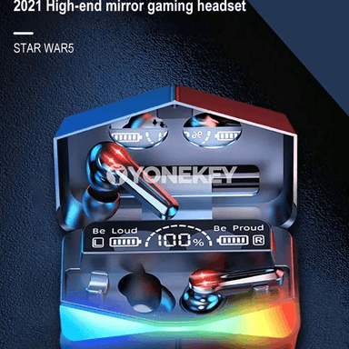CHUBAN M28 Bluetooth 5.3 simsiz nauşnik, duýgur dolandyryşly, suw geçirmeýän