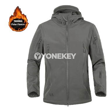 Erkekler üçin ýyly softshell kurtka we taktik balak, açyk howa üçin