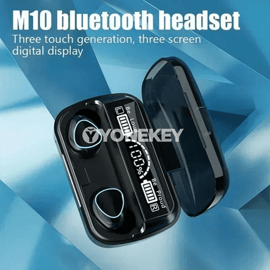 TWS Bluetooth gulaklyklar, LED displeýli, mikrofonly, simsiz