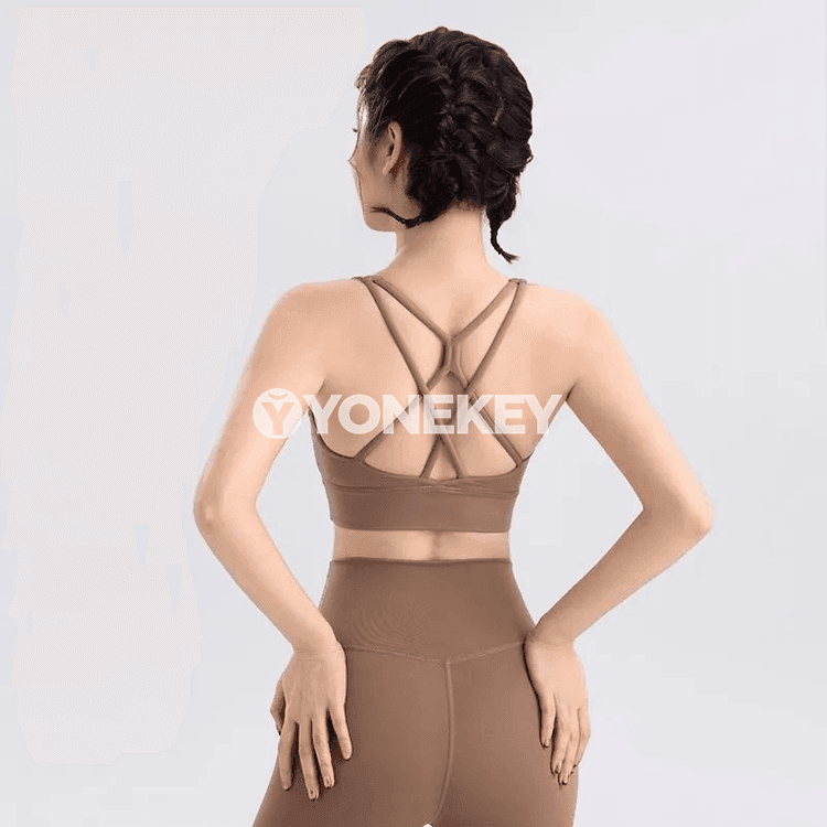 Aýallar üçin 2 bölek ýoga sport toplumy, ýokary bel legging bilen