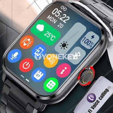 2.01 dýuýmlyk ekranly akylly sagat, sport we fitnes üçin, Bluetooth jaňly