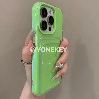 iPhone üçin 2in1 kartoçkaly Candy örtük, TPU+PC goragly
