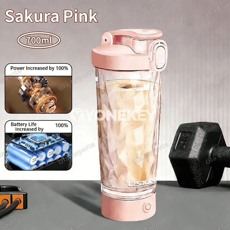 Sport üçin göçme elektrik shaker-bokal, 600–700 ml