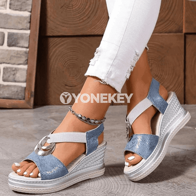 Aýallar üçin tomus platformaly köwüşler, döwrebap sandal, 36-42 ölçeg