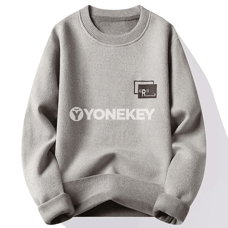 Erkekler üçin ýyly fleesli gündelik switer, sypaýy stil