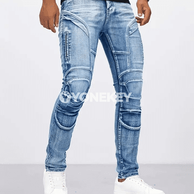 Erkekler üçin dar kesimli jeans balaklar, döwrebap denim stil