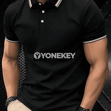 Erkekler üçin ýaz-tomus polo futbolka, rahat kesim, dürli reňkler, 4XL çenli