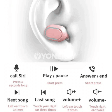 DAMORE E7S simsiz Bluetooth nauşnik, mikrofonly, LED displeýli