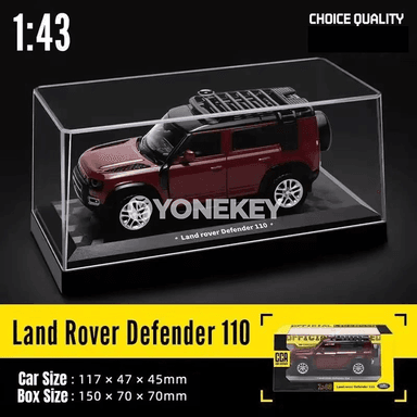 Land Rover Defender 110 1:43 metal modeli, çekilýän oýnawaç awtoulag