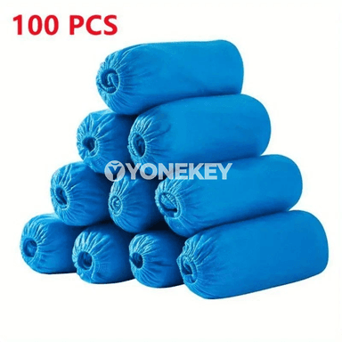 100 sany bir gezeklik aýakgap örtügi, tozan geçirmeýän we süýşmeýän