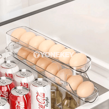 Düwürtik ýumurtga saklaýjy guty, iki gatly aýlawly dispenser