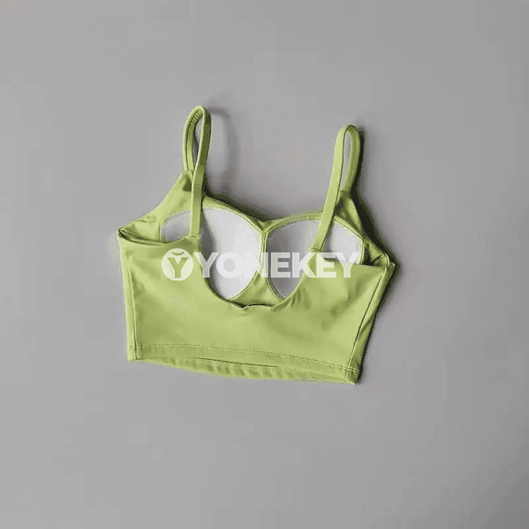 Aýallar üçin sport bra-top, ýoga we fitnes üçin, padly, dem alýan