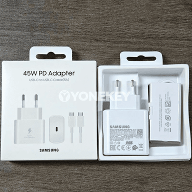 Samsung 45W USB-C çalt zarýad beriji adapter, Galaxy üçin