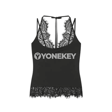 Zenanlar üçin dantelli halter top, tomusky moda görnüşi