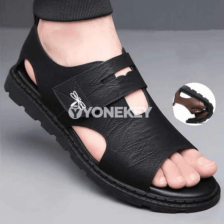 Erkekler üçin roman sandal, ýumşak tabanly, gündelik we rahat