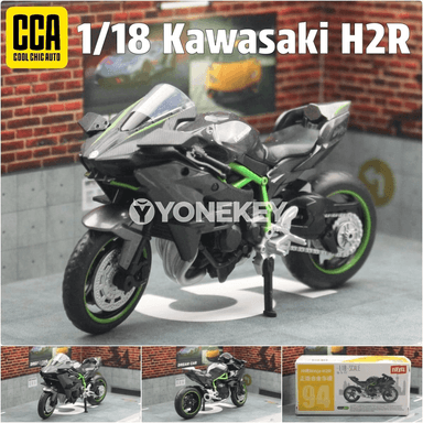 Kawasaki Ninja H2R 1:18 metall motosikl modeli