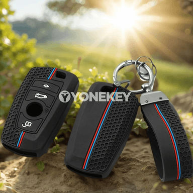 BMW üçin silikon açar gapy we brelokly gorag örtük