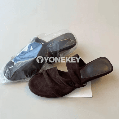 Zenanlar üçin ýokary platformaly vintage açyk barmakly sandal-şypbyk