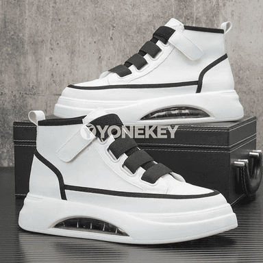 Erkekler üçin ýokary boýunly moda krossowka-bootlar, platformaly, suw geçirmeýän