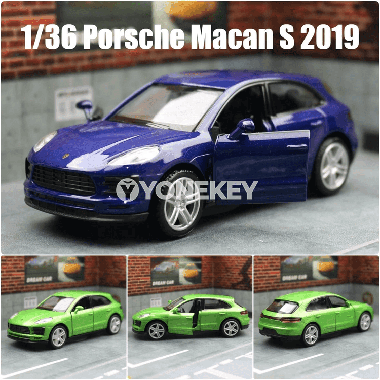 Porsche Macan S 1:36 metall model awtoulag, çekmeli, çagalar üçin