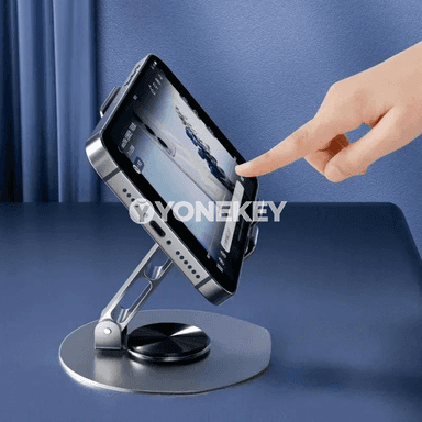 Metaldan 360° öwrülýän durnukly telefon stendi