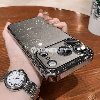 iPhone 11-17 üçin parlak translýuçar goragly gapak