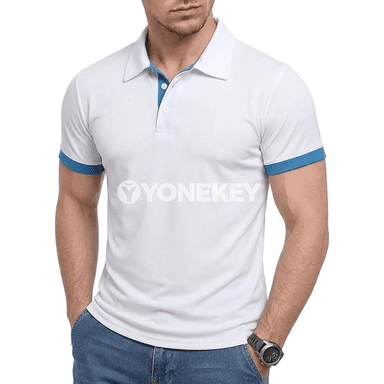 Erkekler üçin tomusky ýeňil, dem alýan polo futbolka