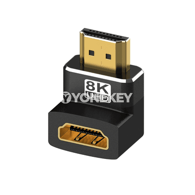 8K HDMI 2.1 90° giňeldiji adapter, erkekden aýala