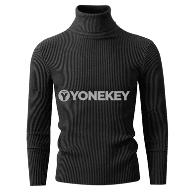 Erkekler üçin balak boýunly ýyly örme switer, uzyn ýeňli