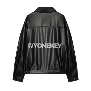 Zenanlar üçin gara ýeňil jaket, uzyn ýeňli, şäher stili