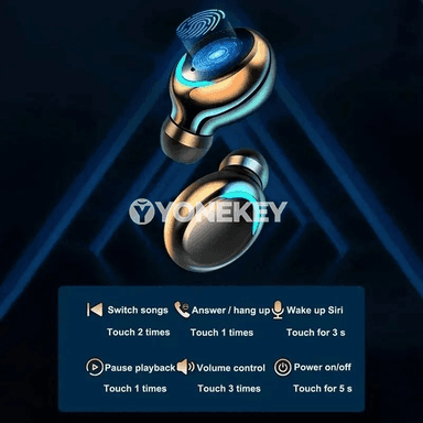 CHUBAN F9 simsiz Bluetooth gulaklyk, çydamly we sport üçin