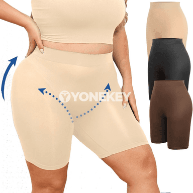 Zenanlar üçin ýokary belli beden şekillendiriji içki balak, plus size