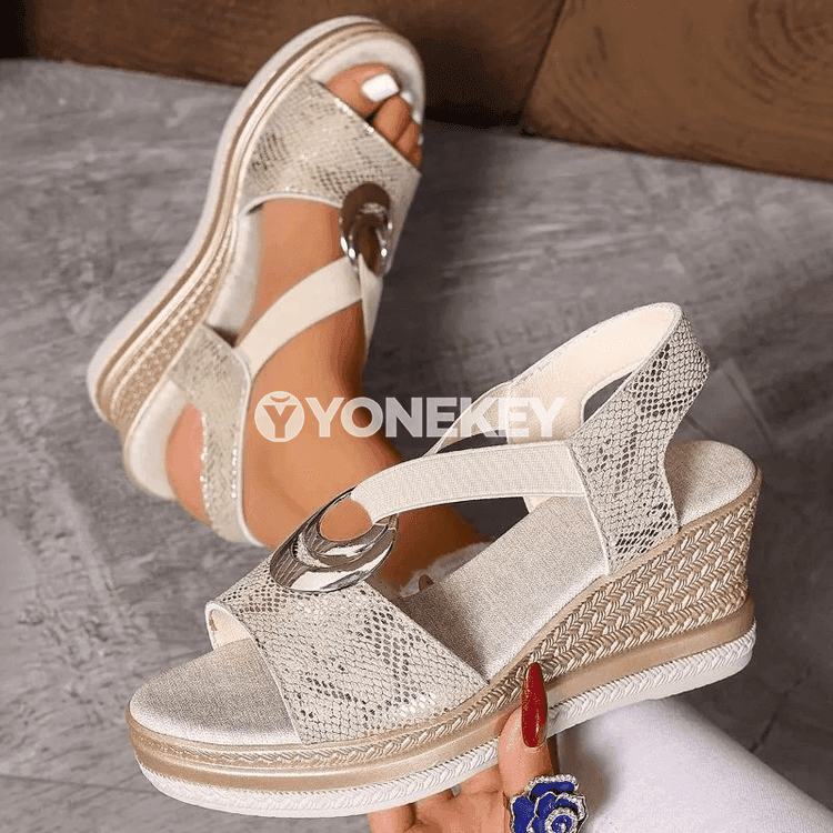 Aýallar üçin tomus platformaly köwüşler, döwrebap sandal, 36-42 ölçeg