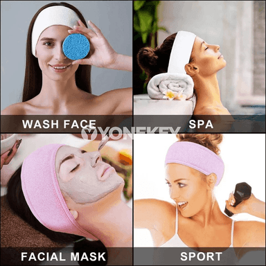 Saç we ýüz üçin giň baş bandasy, ýumşak spa aksessuary