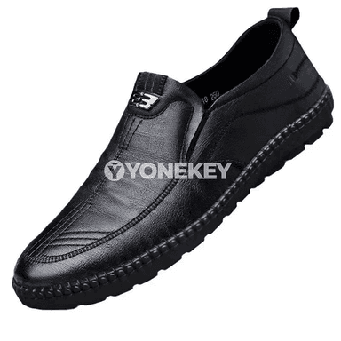 Erkekler üçin gündelik slip-on deri loafer aýakgaplar, rahat we ýeňil