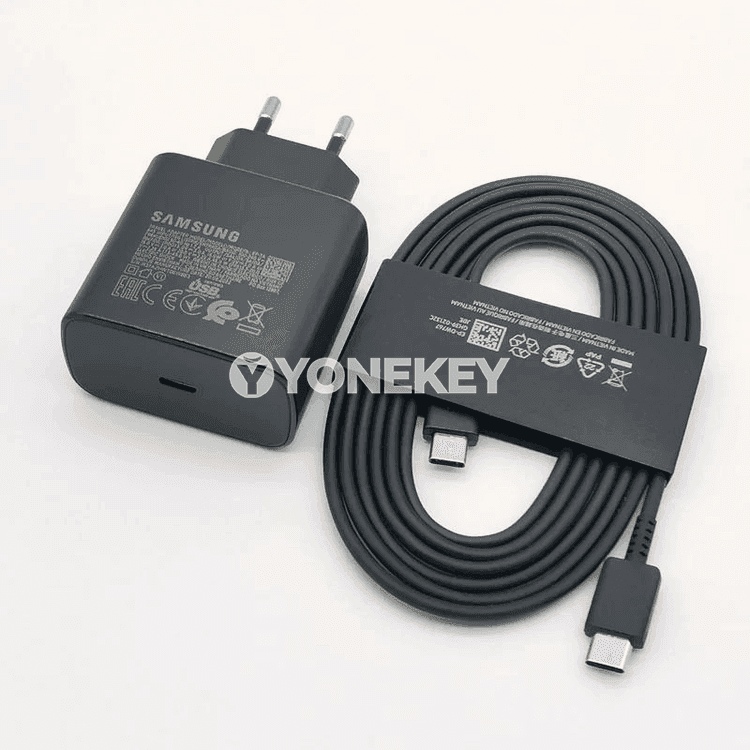 Samsung 45W çalt zarýad beriji adapter, 1.8 m Type-C kabel bilen