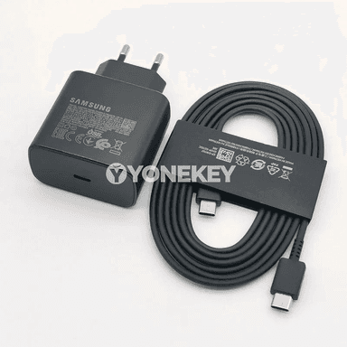 Samsung 45W çalt zarýad beriji adapter, 1.8 m Type-C kabel bilen