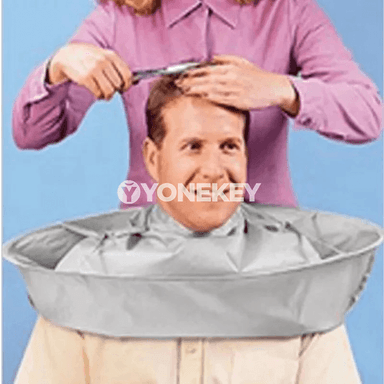 Saç kesmek üçin ýeňil goraýjy pelerin, salon we öý üçin